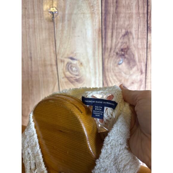 American Eagle Outfitters Knit Cover-Up Tank Cream Women's Size XS NEW - Picture 4 of 8